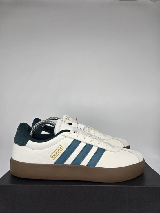 adidas Men\'s VL Court 3.0 JR8635 White Teal Shoes Size 10 New main image 4